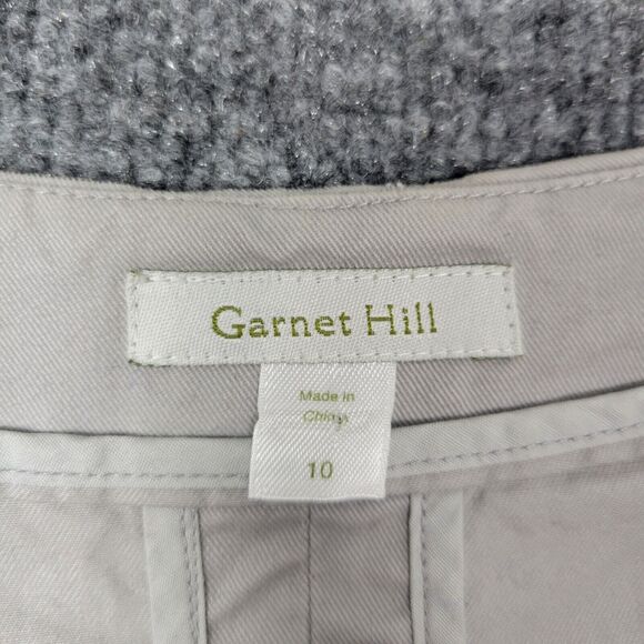 GARNET HILL Gray Cotton Twill Raglan Sleeve Big Button Cropped Jacket SIZE 10 - Picture 6 of 8